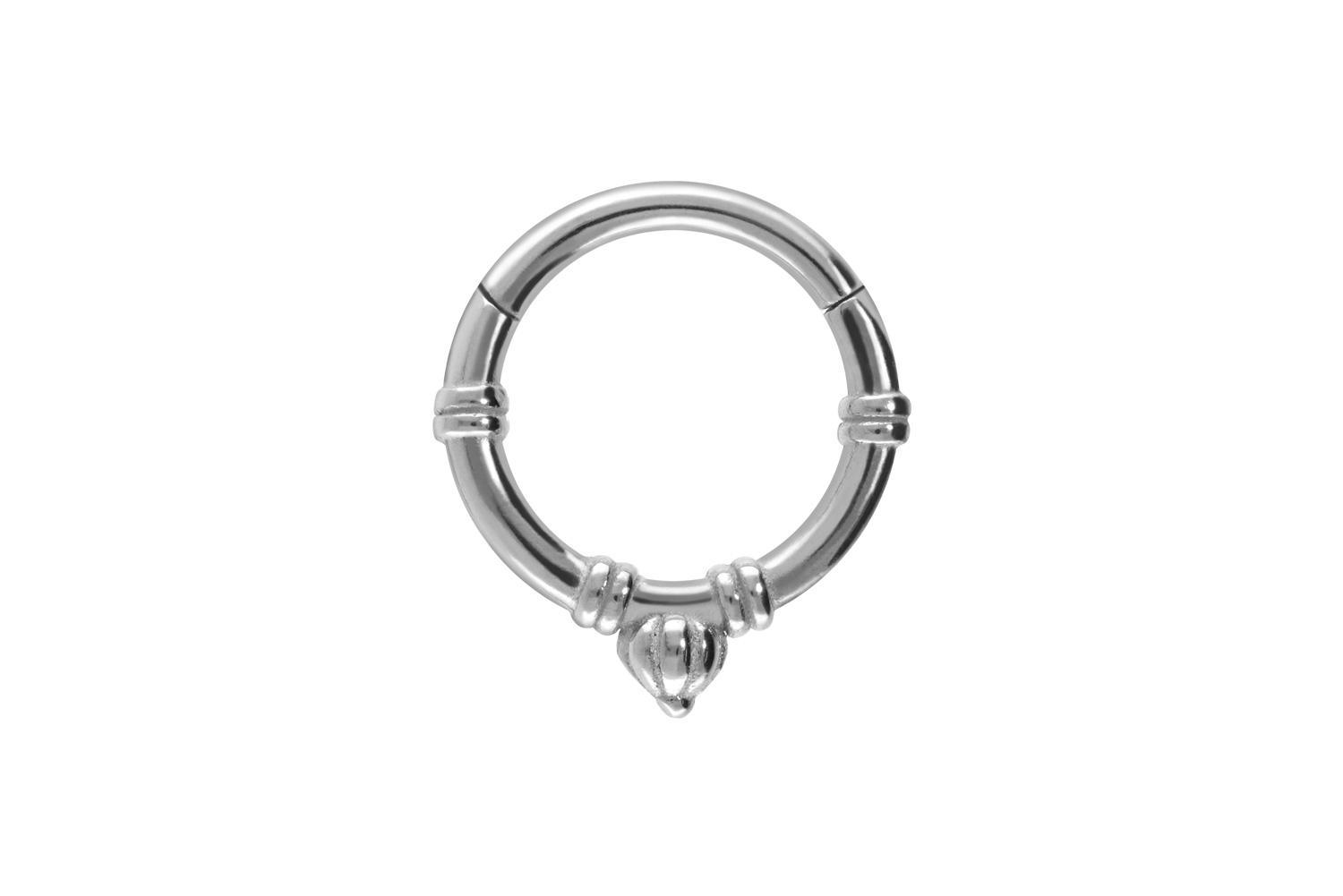 Chirurgenstahl Segmentring Clicker RETRO-DESIGN